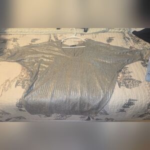 Kim & Cami Shimmering Silver Blouse